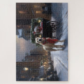 Amerikaans Staffordshire Kerstfeest Seizoen Legpuzzel (Verticaal)