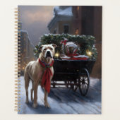 Amerikaans Staffordshire Kerstfeest Seizoen Planner (Voorkant)