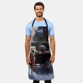 Amerikaans Staffordshire Kerstfeest Seizoen Schort (Gedragen)