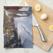 Amerikaans Staffordshire Kerstfeest Seizoen Theedoek (Quarter Fold)