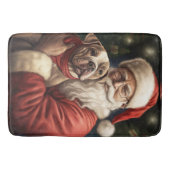 Amerikaans Staffordshire met Kerstmis Badmat (Voorkant)