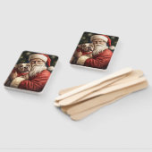 Amerikaans Staffordshire met Kerstmis Handwaaier (Niet-gemonteerd)