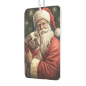 Amerikaans Staffordshire met Kerstmis Luchtverfrisser (Links)