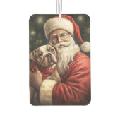 Amerikaans Staffordshire met Kerstmis Luchtverfrisser (Achterkant)