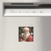 Amerikaans Staffordshire met Kerstmis Magneet (Insitu (Vaatwasser))