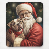 Amerikaans Staffordshire met Kerstmis Muismat (Voorkant)