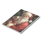 Amerikaans Staffordshire met Kerstmis Notitieblok (Linkerzijde)