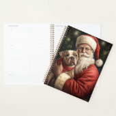 Amerikaans Staffordshire met Kerstmis Planner (Display)