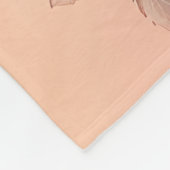 Amerikaans Staffordshire met Rozen -Valentijnsdag Fleece Deken (Hoek)