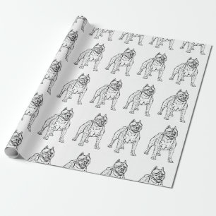Amerikaans Staffordshire Terrier hond verpakkend Cadeaupapier