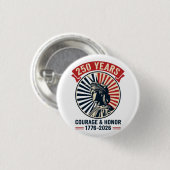 Amerikaans Standbeeld Vrijheid Eer Viering Ronde Button 3,2 Cm (Voorkant /achterkant)