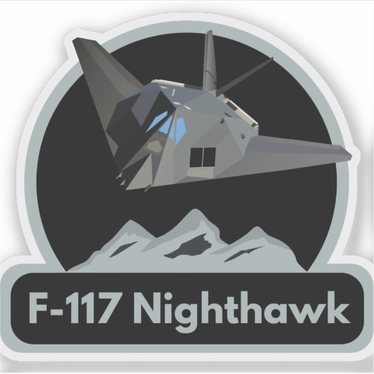 Amerikaans Stealth Attack Vliegtuig Sticker (Voorkant)