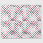Amerikaans Sterren Patroon Cadeaupapier (Vlak)