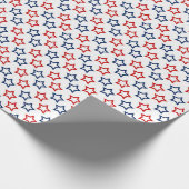 Amerikaans Sterren Patroon Cadeaupapier (Hoek)