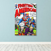 Amerikaans strijdend canvasprint canvas afdruk (Insitu (Houten vloer))