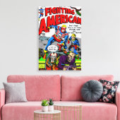 Amerikaans strijdend canvasprint canvas afdruk (Insitu (Woonkamer))