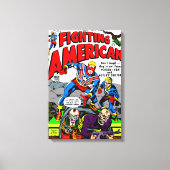 Amerikaans strijdend canvasprint canvas afdruk (Voorkant)