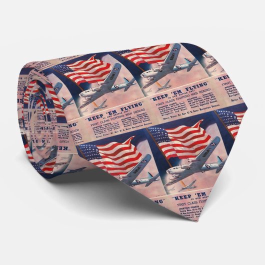 Amerikaans Stropdas uit de Tweede Wereldoorlog (Opgerold)