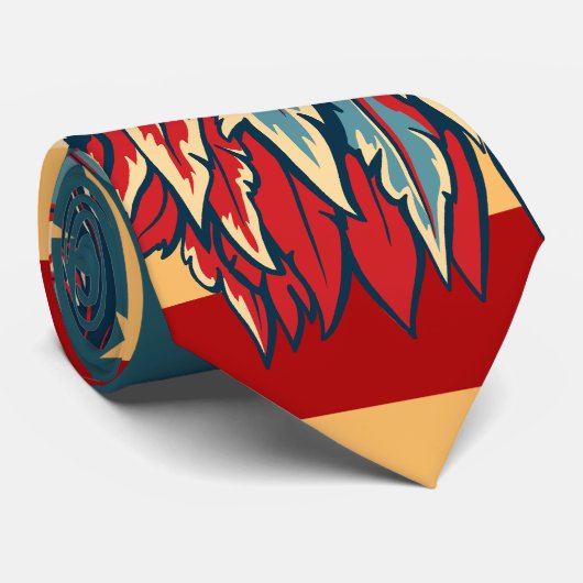 Amerikaans Stropdas voor patriottische eagle Retro (Opgerold)