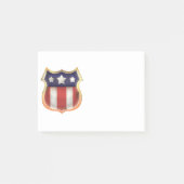 Amerikaans superheldenlogo post-it® notes (Voorkant)