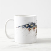 Amerikaans symbool van de vlag van Eagle Patriotic Koffiemok (Links)