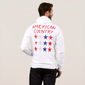Amerikaans - T-shirt Hoodie (Achterkant volledig)