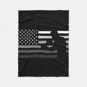 Amerikaans T-shirt voor boksen Fleece Deken