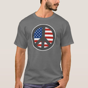 Amerikaans T-shirt voor het vredesgebaar