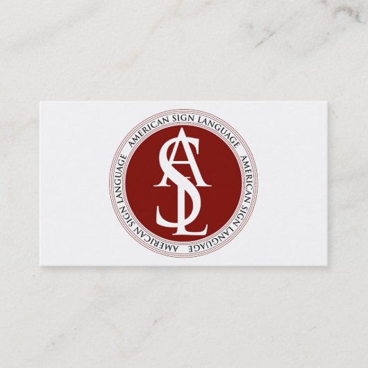 Amerikaans Taaldocent Visitekaartje (Voorkant)