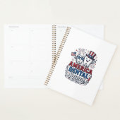 Amerikaans Tandarts Team Patriottische Tand Vector Planner (Display)