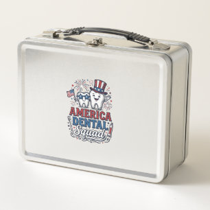 Amerikaans tandartsenteam patriottische tandvector