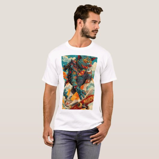  Amerikaans Tattoo Design T-shirt (Voorkant volledig)