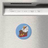 Amerikaans Tattoo van Bald Eagle Classic Bird Magneet (Insitu (Vaatwasser))