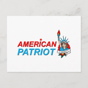 Amerikaans Tattoo van Patriot Liberty Briefkaart