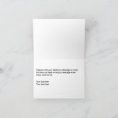 Amerikaans thema Dankuwel Bedankkaart (Binnen)