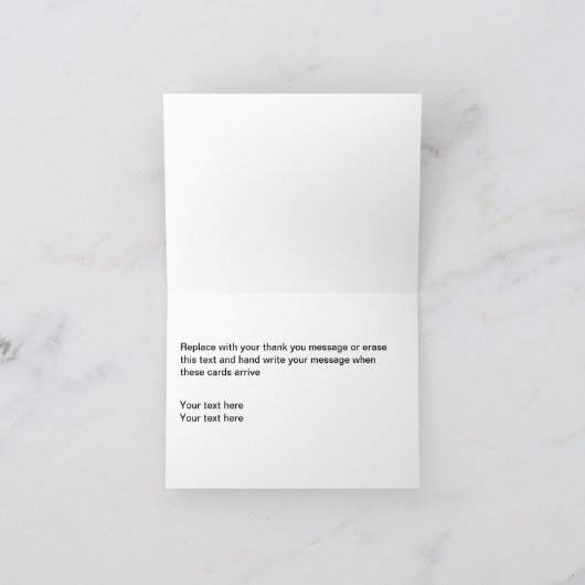 Amerikaans thema Dankuwel Bedankkaart (Binnen)