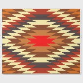 amerikaans traditioneel etnisch kostumotief cadeaupapier (Vlak)