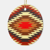 amerikaans traditioneel etnisch kostumotief keramisch ornament (Links)