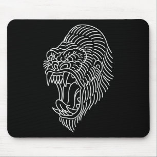 Amerikaans traditioneel Gorilla Head Tattoo Muismat
