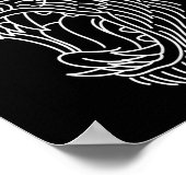 Amerikaans traditioneel Gorilla Head Tattoo Poster (Hoek)