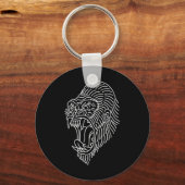 Amerikaans traditioneel Gorilla Head Tattoo Sleutelhanger (Voorkant)