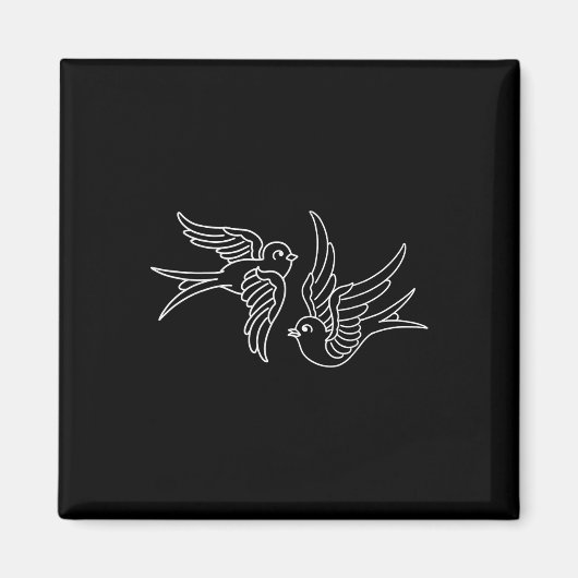 Amerikaans traditioneel slikontwerp Tattoo Magneet (Voorkant)