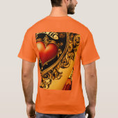 Amerikaans traditioneel tatoeageontwerp t-shirt (Achterkant)