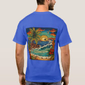 Amerikaans traditioneel tattoo ontwerp t-shirt (Achterkant)