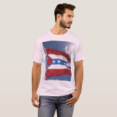 Amerikaans traditioneel Tattoo T-shirt met Amerika (Voorkant volledig)