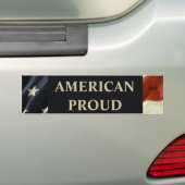 AMERIKAANS TROTS BUMPERSTICKER (Op auto)