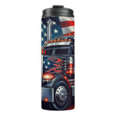Amerikaans Truck Flames-patriottisme Thermosbeker (Voorkant)