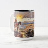 Amerikaans Tweekleurige Koffiemok (Voorkant links)