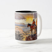 Amerikaans Tweekleurige Koffiemok (Voorkant rechts)