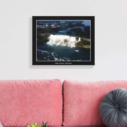Amerikaans Uitzicht van Niagara Herfsten Canvas Afdruk (Insitu (Woonkamer))